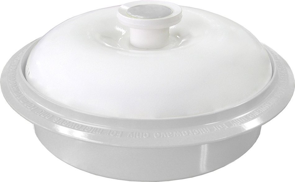 Microhearth 1-1/2-Quart Covered Nonstick 4-Piece Everyday Pan Set with Steam Pan and Muffin Pan, Light Gray