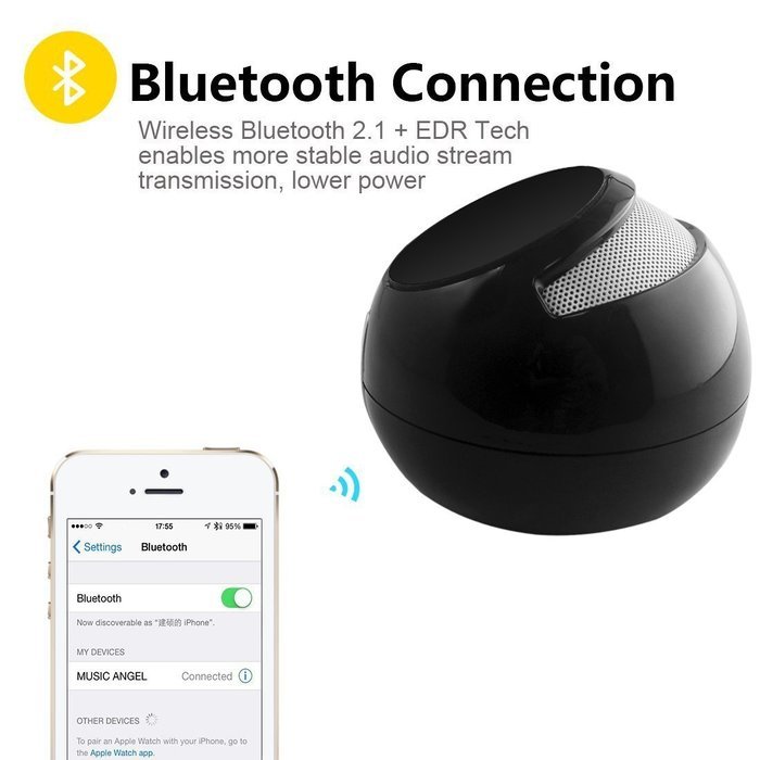 Portable Bluetooth Speaker - FM Radio, HD Audio, TF Card, Support 3.5 mm Audio Jack - Ultra Portable for Indoor... N5