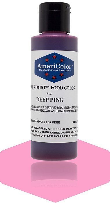 AMERIMIST DEEP PINK AIRBRUSH COLOR 4.5 OZ Cake Decorating Color