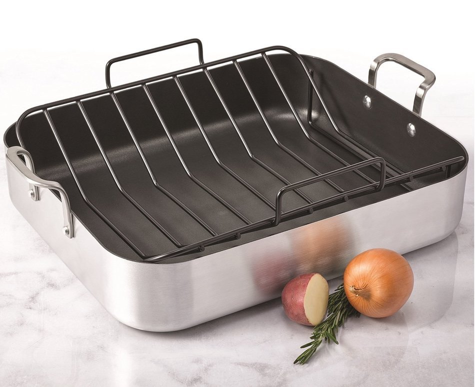 Oneida Heavy Duty Aluminum 16.5-inch 13.5-inch Non Stick Roaster