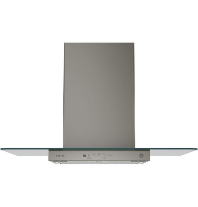 GE Profile PVW7301EJES 30" Wall Mount Glass Canopy Chimney Hood with 340 CFM Venting System Electronic Backlit... N2