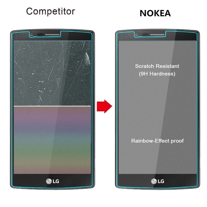 [2 Pack] Samsung Galaxy Note 5 Screen Protector, NOKEA [Tempered Glass] with [9H Hardness]... N22