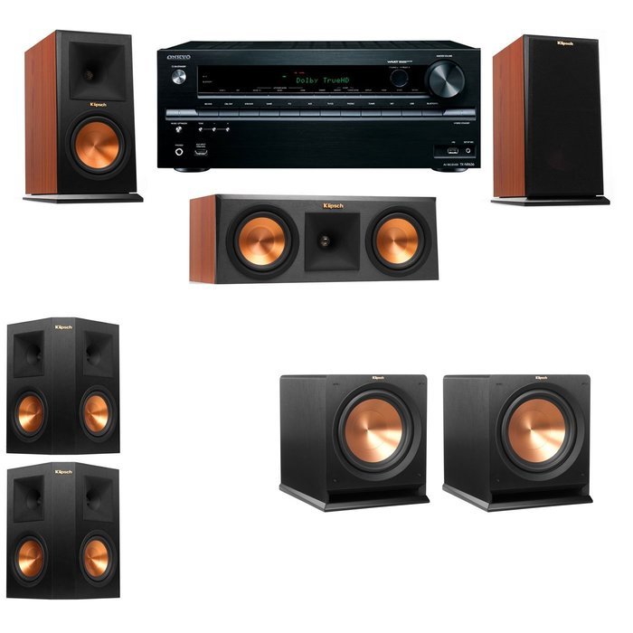 Klipsch RP-150M-CH Monitor Speaker 5.2 R112SW Onkyo TX-NR646