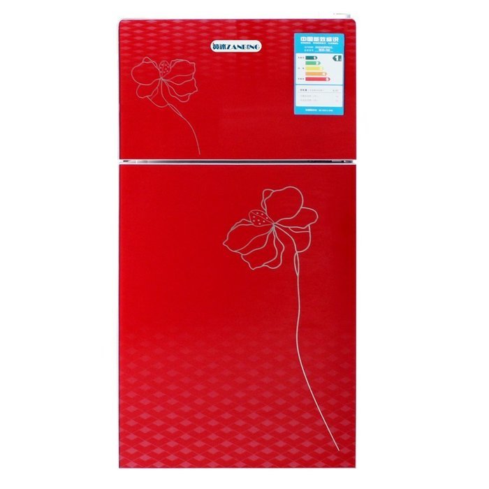 102L 2-Door Upright Freezer Fruits Beer Beverages Mini Refrigerator Cooler Office / Home Compact Fridge 3.6 cf... N2