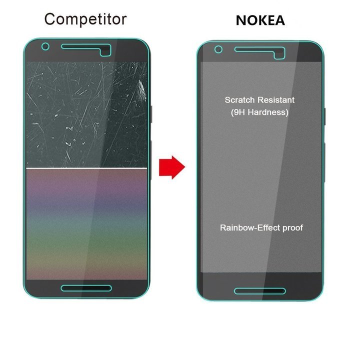 [2 Pack] Samsung Galaxy Note 5 Screen Protector, NOKEA [Tempered Glass] with [9H Hardness]... N25