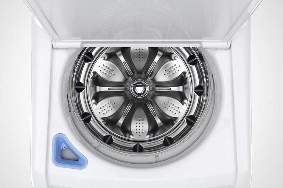 LG H/E Super Capacity H/E Top Load Laundry Pair with Powerful StainCare Technology WT4870CW DLE4870W (ELECTRIC... N5