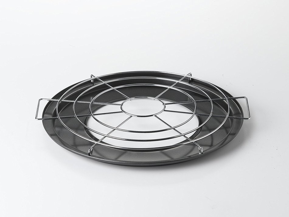 Nifty Pizza/Pie Baking Rack with Integrated Drip Pan