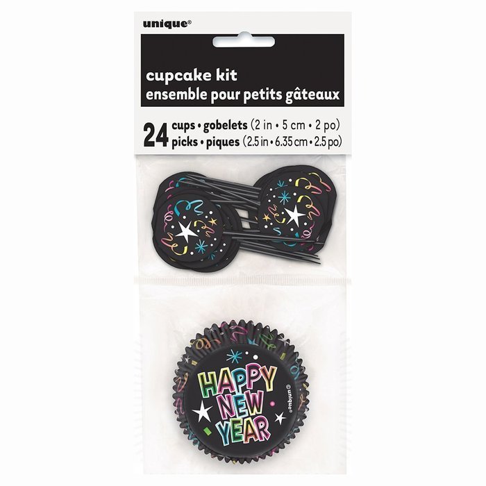 Happy New Years Cupcake Kit for 24 N2