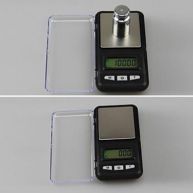 Rectangular Box Modeling Mini Electronic Scales 500g/0.01g,Plastic 12X6.2X2CM