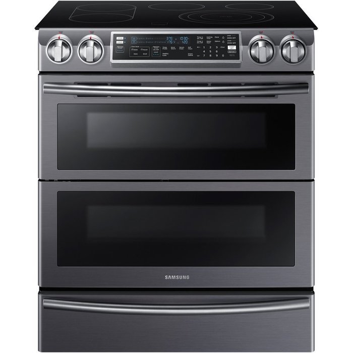 Samsung NE58K9850WG 30" Slide-in Electric Range with Smoothtop Cooktop, 5.8 cu. ft. Primary Oven Capacity, in... N3