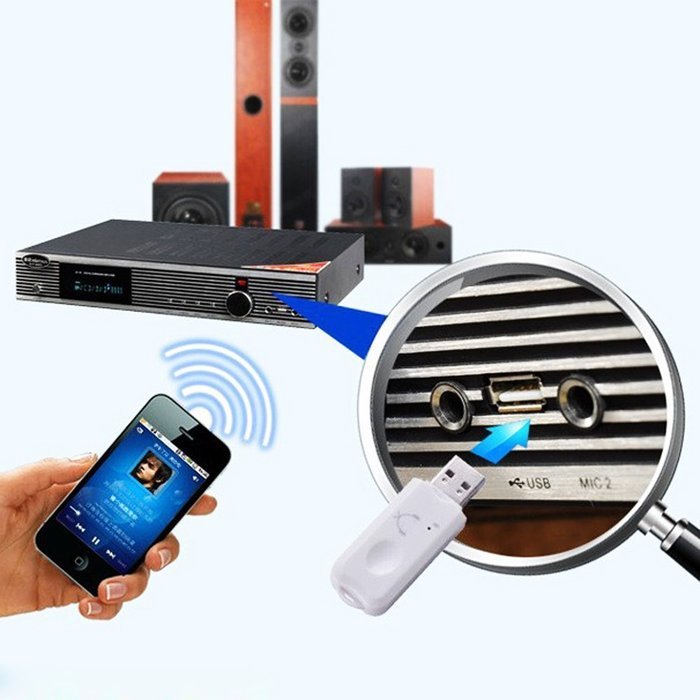 WinnnerEco Wireless USB Bluetooth Audio Music Receiver Adapter