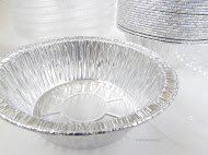 Disposable Aluminum 5 3/4 Extra Deep Meat/Pot Pie Pan With Clear Snap on Lid #2400P (25) N3