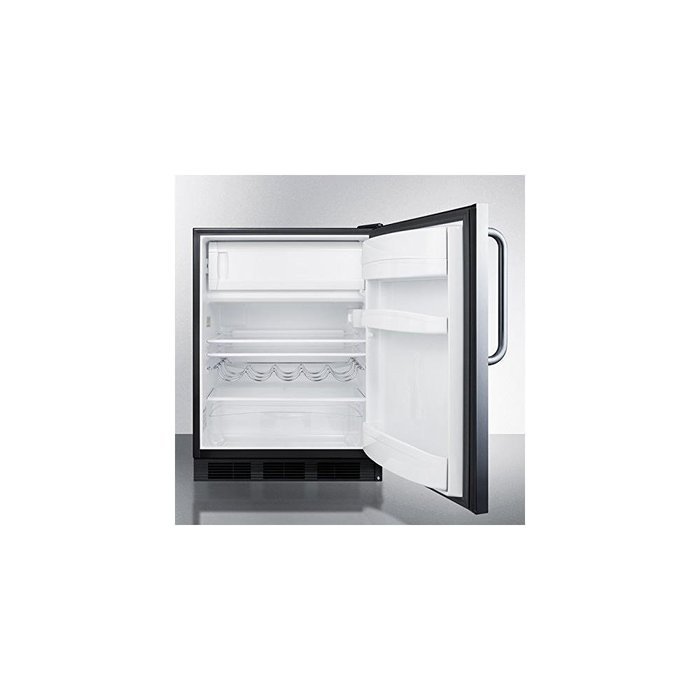 Summit CT663BCSS 24" Undercounter Refrigerator with 5.1 cu. ft. Capacity Cycle Defrost Zero Degree Freezer and... N2