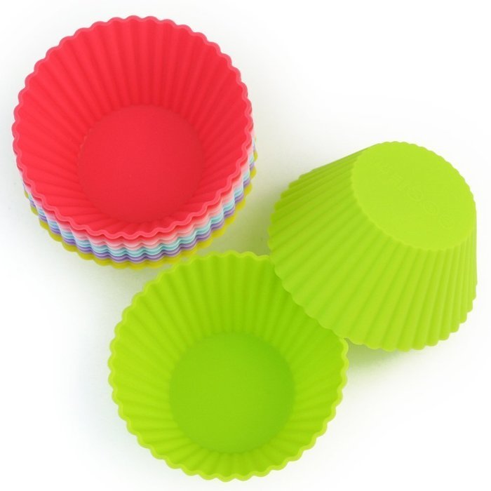 Gabkey 24 PCS Muffin Brioche mold Brownies pie cupckake egg tart pans N6