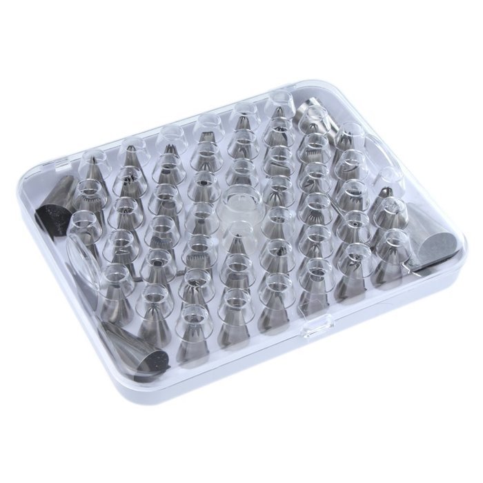 Number-One Premium Stainless Steel Cake Decorating Tips Set Reusable Dessert Icing Tips Baking Tools - Set of... N6
