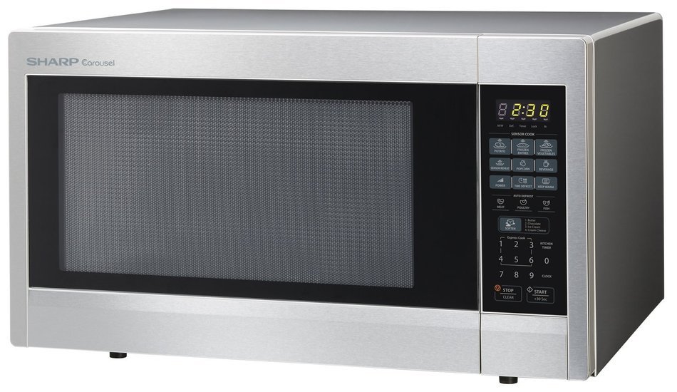 Sharp Countertop Microwave Oven ZR651ZS 2.2 cu. ft. 1200W Stainless Steel with Sensor Cooking N14