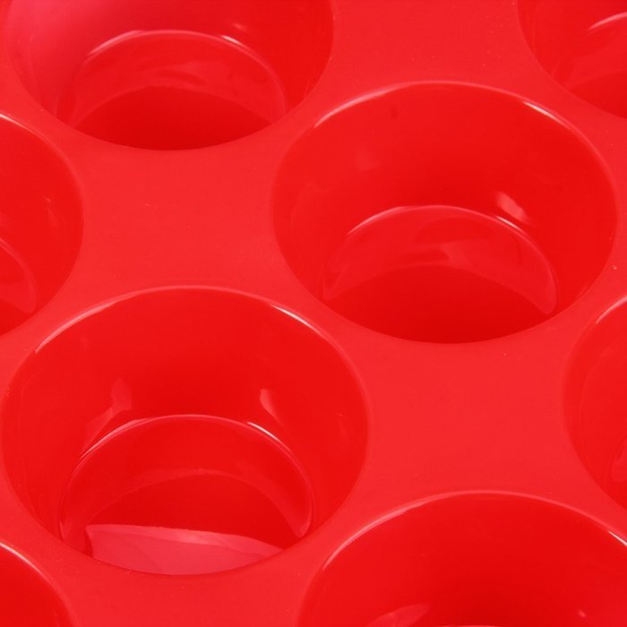 Cake Tools Fondant Kitchen Bakeware Silicone Metal Non-Stick 12 Cups Cupcake Baking Tray Mousse Cake Mold Muffin... N5