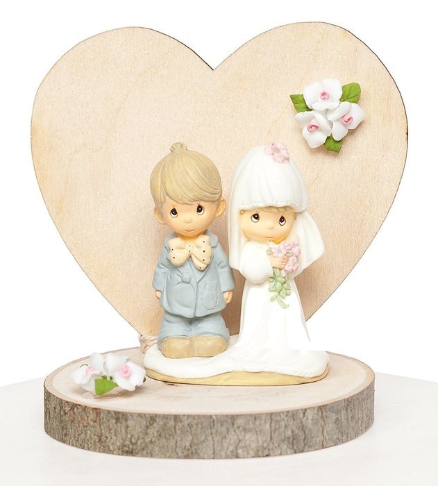 Precious Moments Rustic Wedding Cake Topper N2
