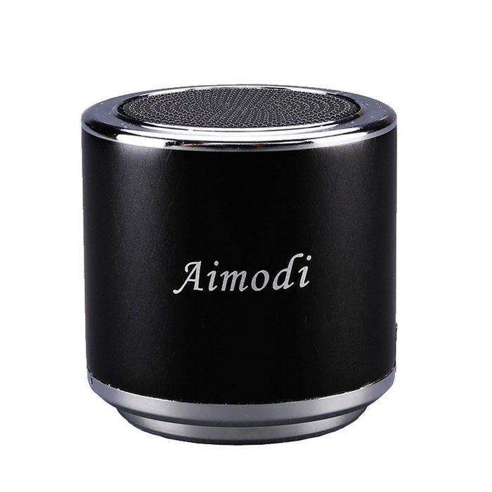 E-SDS Portable Speaker Loudspeakers Mini Hifi Sound Box Boombox with FM Radio Black N3