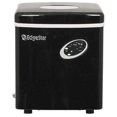 Ice Maker Premium Portable Cube Compact Electric Countertop Stand Alone Tabletop for Home in Mini Black Design N2