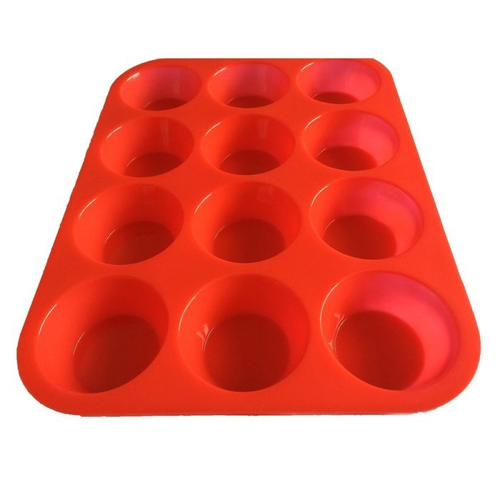 Generic Silicone Muffin Cupcake Baking Pan Non-Stick Dishwasher Microwave Safe N2