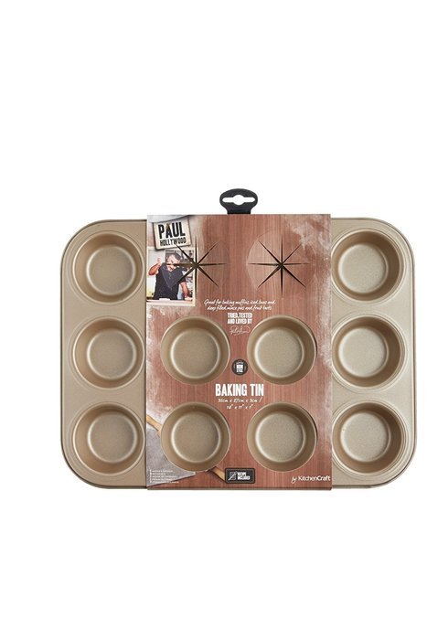 Paul Hollywood 12 Hole Deep Baking Pan, Non-Stick N2