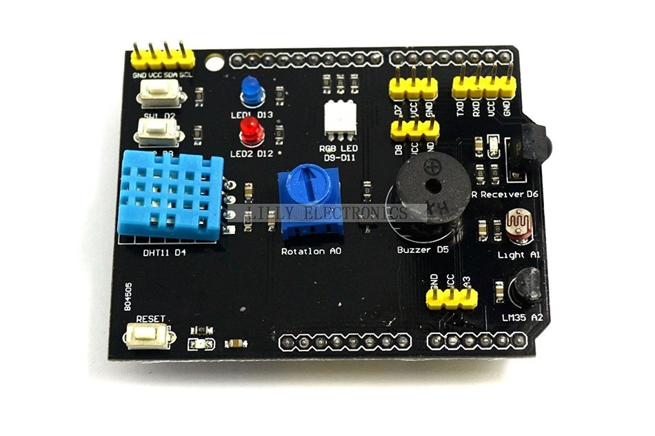 Q-BAIHE multifunction expansion board DHT11 temperature and humidity LM35 temperature compatible UNO N5
