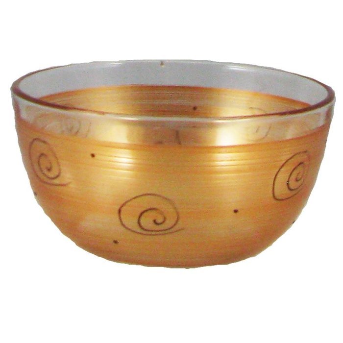 Golden Hill Studio 6" Serving Bowl Hand Painted in the USA by American Artist-Gold Curl Lodge Collection