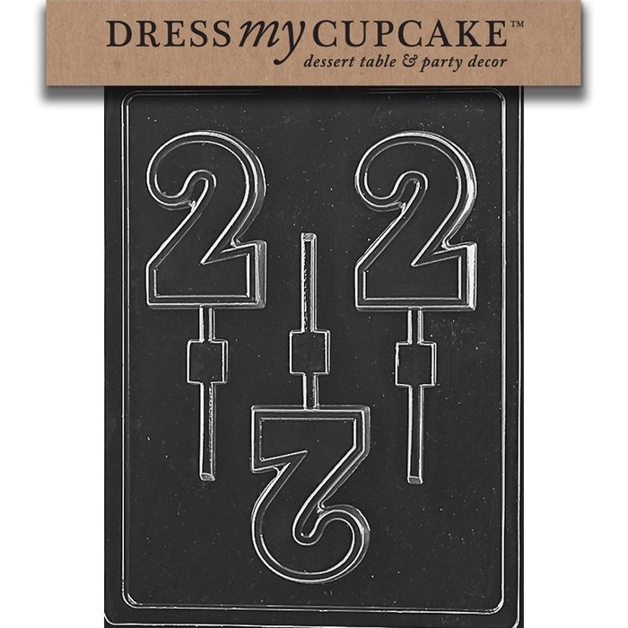 Dress My Cupcake Chocolate Candy Mold, No. 2 Lollipop