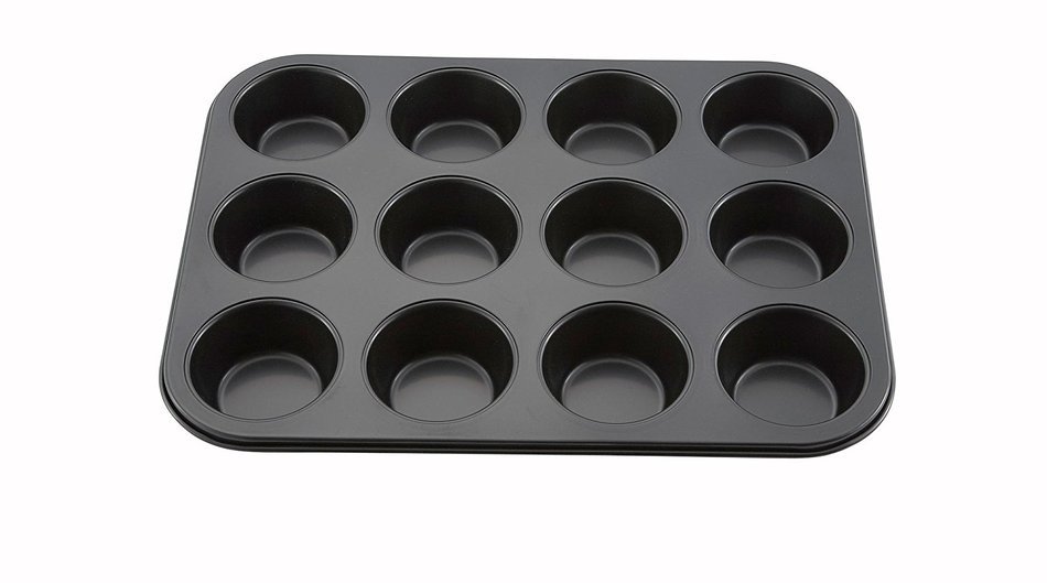 Winco AMF-12NS 12-Cup Non-stick Muffin and Cupcake Pan, Tin Plated