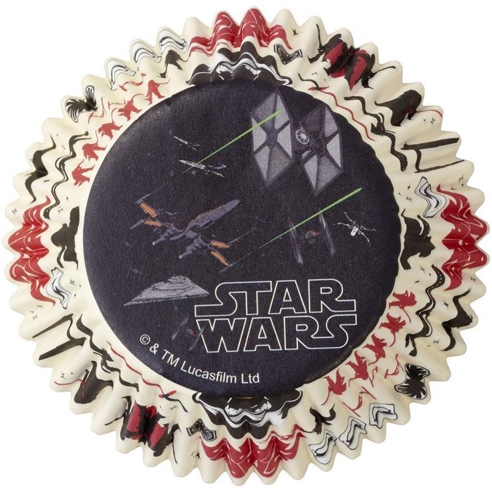 Star Wars Disposable Cupcake Liners and Toppers - 50 Baking Cups and 24 Fun Pix Toppers N3