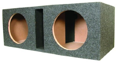 Q Power B12V Dual 12" Vented Car Subwoofer Speaker Box Enclosure