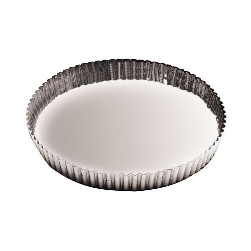 Paderno World Cuisine 10.25 Inch Fluted Non-Stick Tart Mold with Removable Bottom