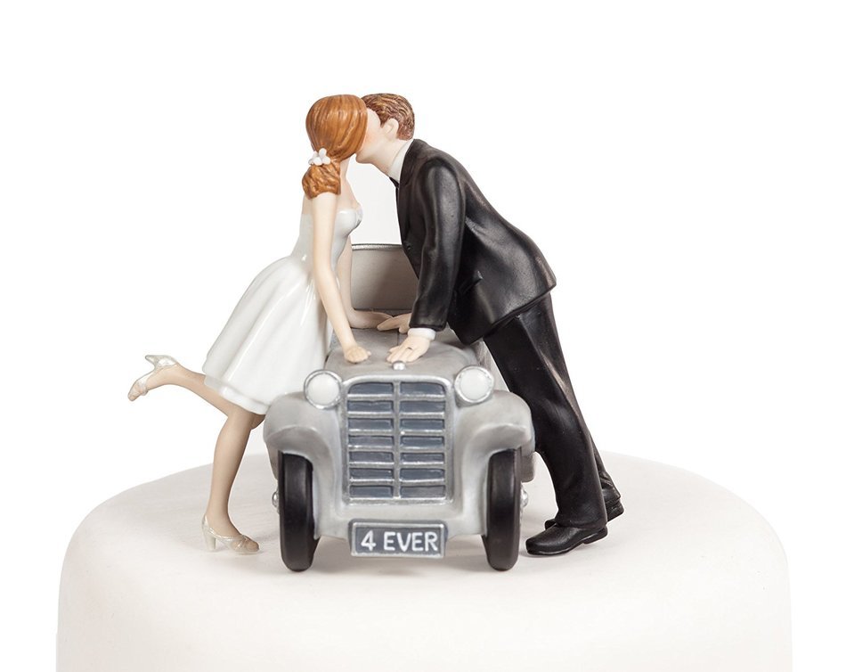 "I'll Love U 4 EVER" Car Wedding Cake Topper N5