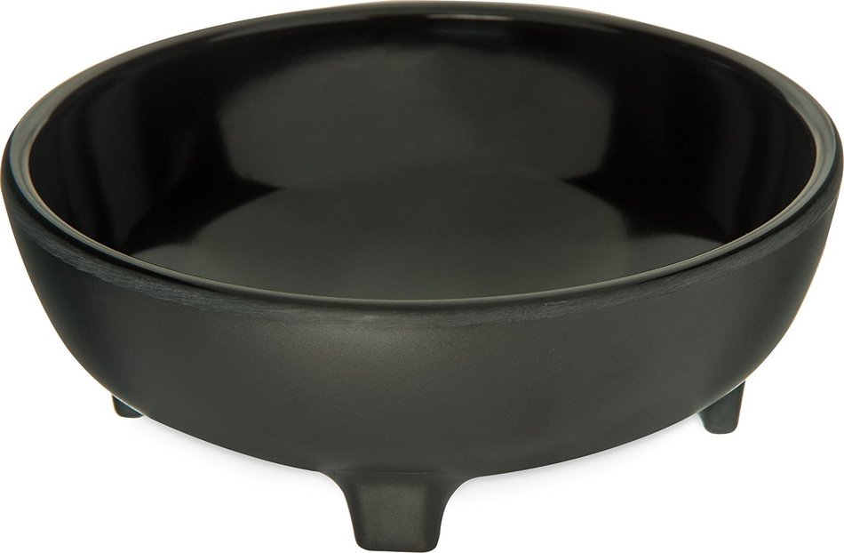 Carlisle 087803 Melamine Molcajete Ramekin, 8-oz. Capacity, 1.63 x 4.50", Black (Case of 48) N3