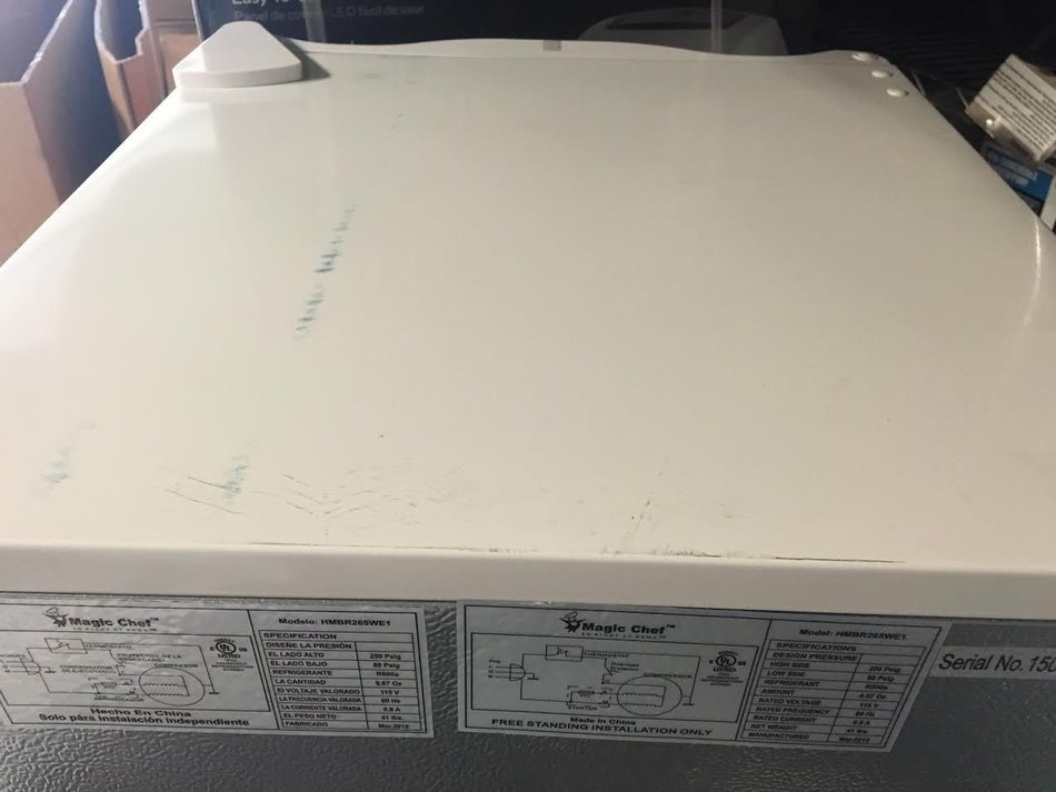 Magic Chef 2.6 cu. ft. Mini Refrigerator in White, ENERGY STAR N3
