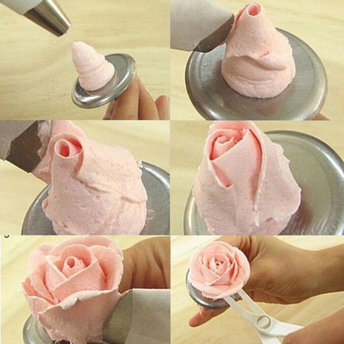 GOOTRADES Cake Cup Icing Piping Nozzle Tips Sugarcraft Pastry Decorating Tools N5