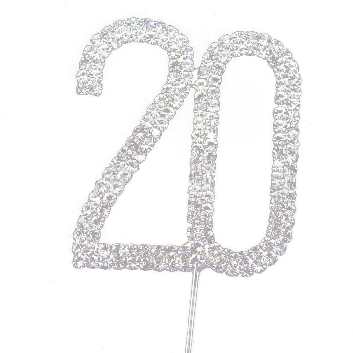 Hundred Decorative Rhinestone Cake Topper N18