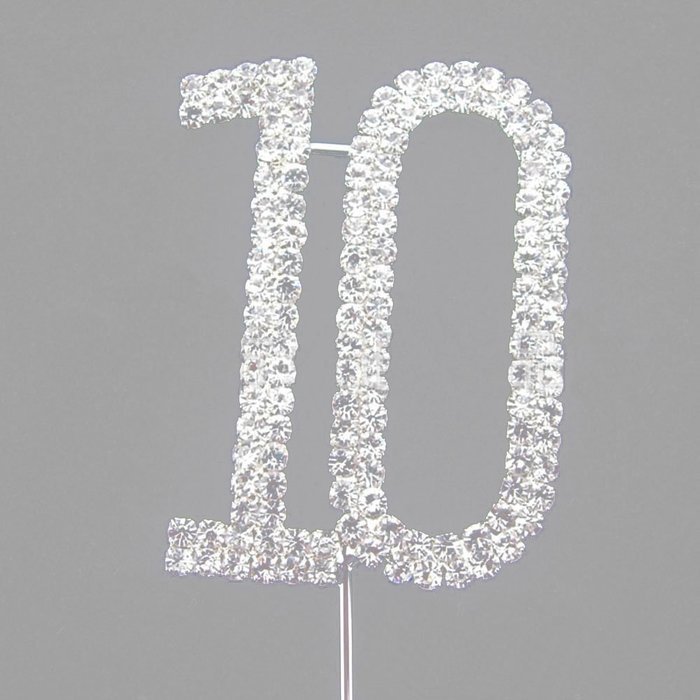 Hundred Decorative Rhinestone Cake Topper N21
