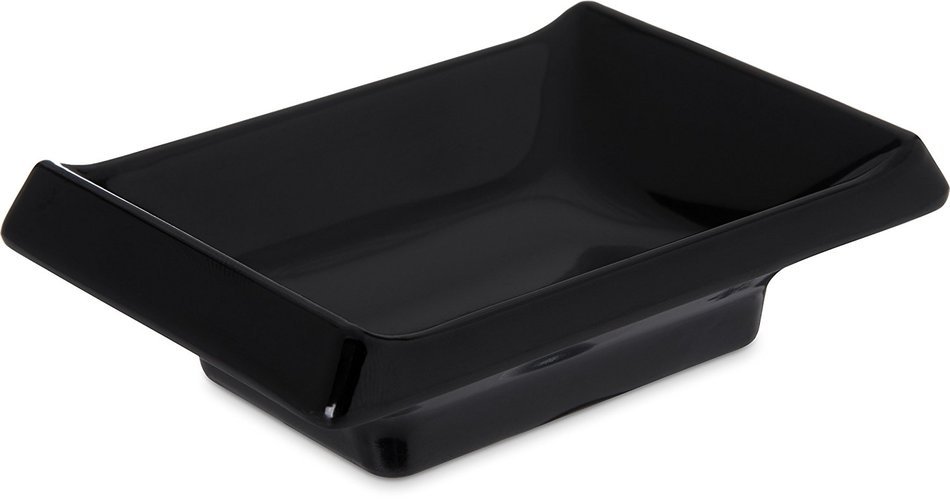 Carlisle 086403 Melamine Japanese-Style Ramekin, 2-oz. Capacity, 3.62 x 2-3/8 x 1", Black (Case of 48) N3