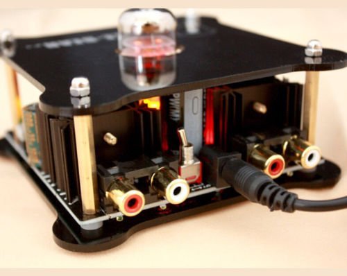 Nobsound&reg; Little Bear P-1 Class A 12AU7 Tube Multi-Hybrid Headphone Amplifier Pre Amplifier N4
