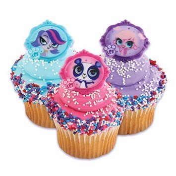 Littlest Pet Shop Cupcake Rings - 24 pcs