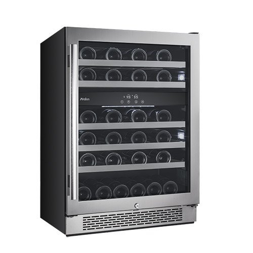 Avallon 46 Bottle Dual Zone Built-In Wine Cooler - Right Hinge N2