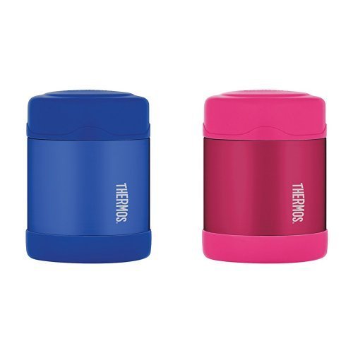 Thermos Funtainer 10 Ounce Food Jar, Blue and Thermos Funtainer 10 Ounce Food Jar, Pink Bundle