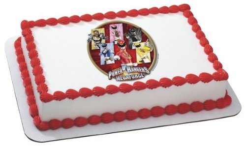 Power Rangers Mega Force Edible Cake Image Topper