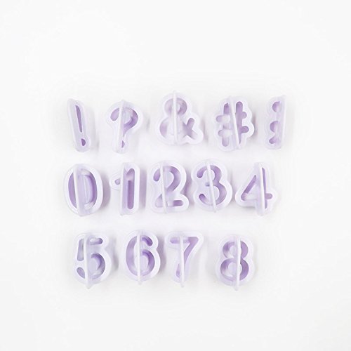 Anyana 40pcs set Letters & Number Plastic Cookie Cutter Cake Mould Tool Kitchen Tool Sugar Paste Baking Mould... N4