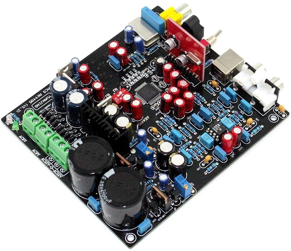 AK4495SEQ + WM8805 DAC Fiber Coaxial USB Decoding Board + USB Daughter Card N3
