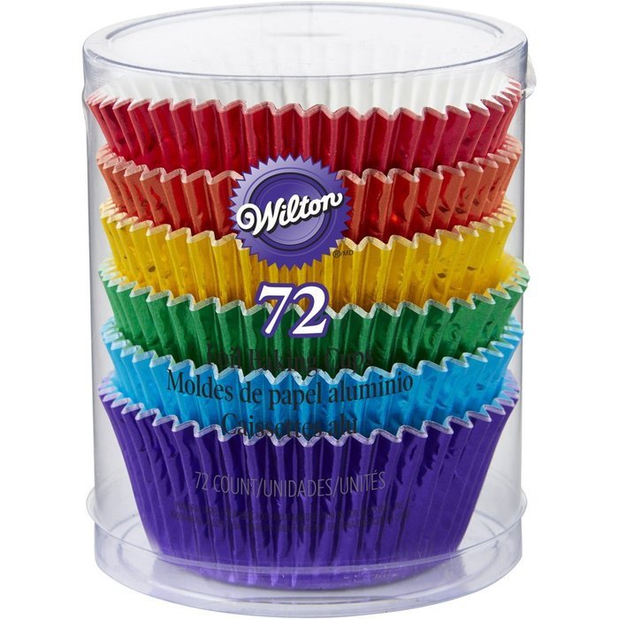 Wilton 415-5172 72 Count Rainbow Cupcake Liners N2