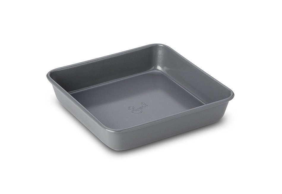 Emeril J0915264 Nonstick Dishwasher Safe Bakeware Square Cake Pan, 9-Inch, Gray