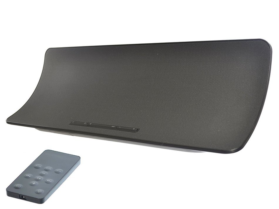 GOSO Bluetooth Soundbar Speaker Large 19" Curved, Thin & Elegant Design Wireless Up-to 30' w/ USB Phone Charger N7